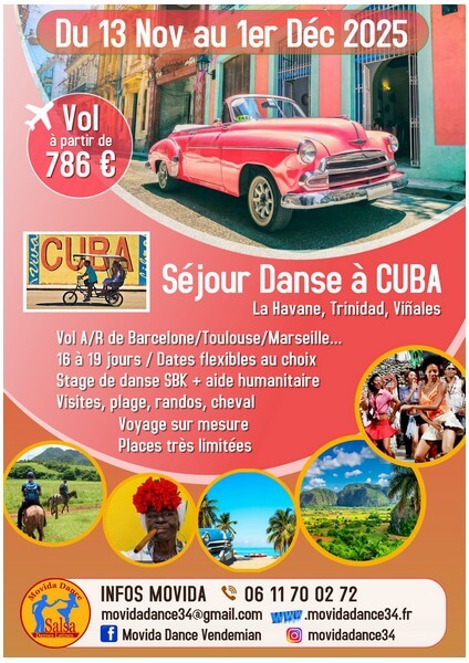 Affiche Séjour à Cuba