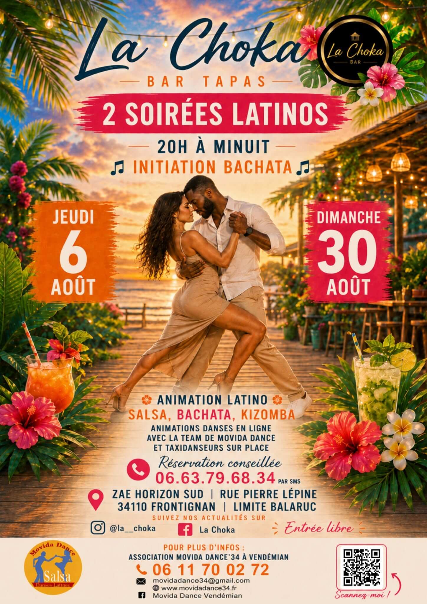 Soirée Latino à La Choka à Frontignan