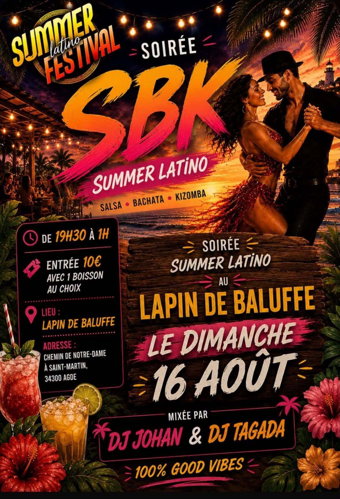 Festival Summer Latino à Agde au Lapin de Ballufe