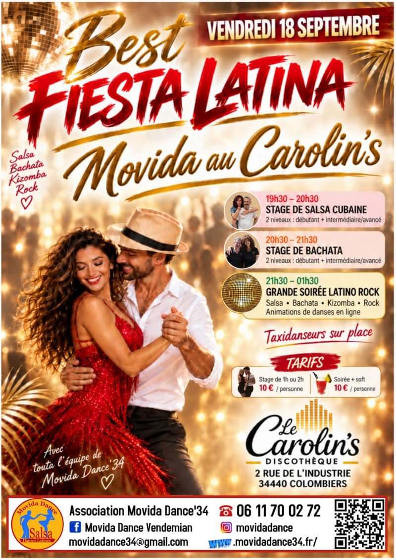 Soirée Latino au Carolin's à Colombier