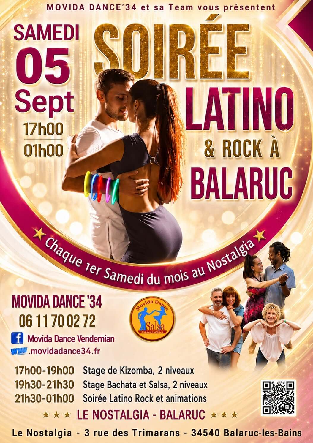 Soirée Latino au Nostalgia à Balaruc