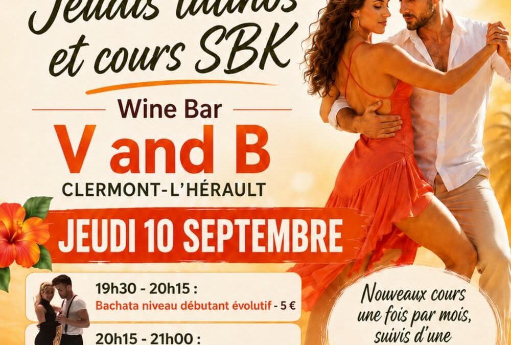 Soirée Latino chez V and B à Clermont l&rsquo;Hérault